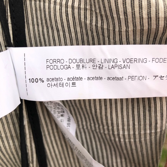 ZARA stripe blazer double breasted detail button blazer S - Picture 2 of 11